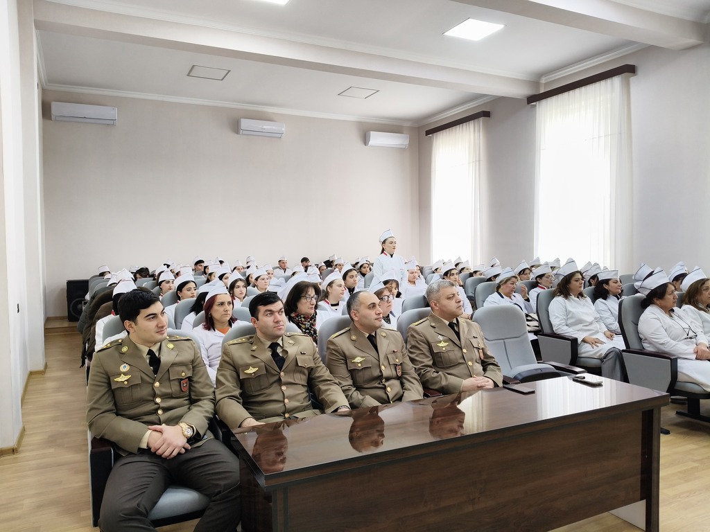 Gəncə Tibb Kollecində 1 mart Ümumdünya Mülki Müdafiə Gününə həsr olunan tədbir keçirilib